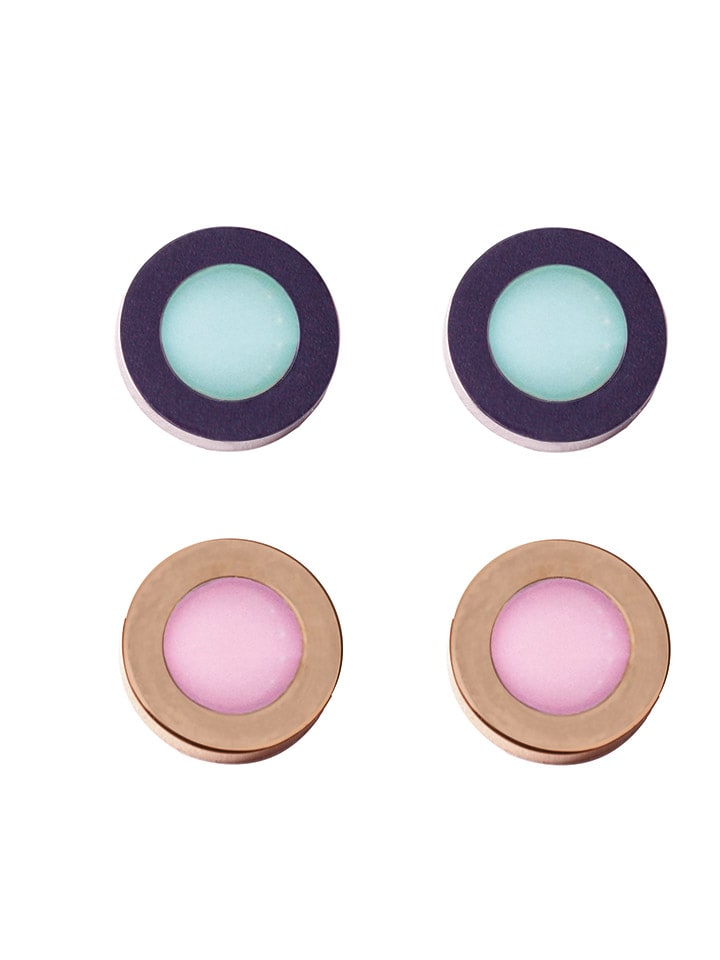 Remember 2er-Set: Ohrstecker in Blau/ Rosa günstig kaufen onesize