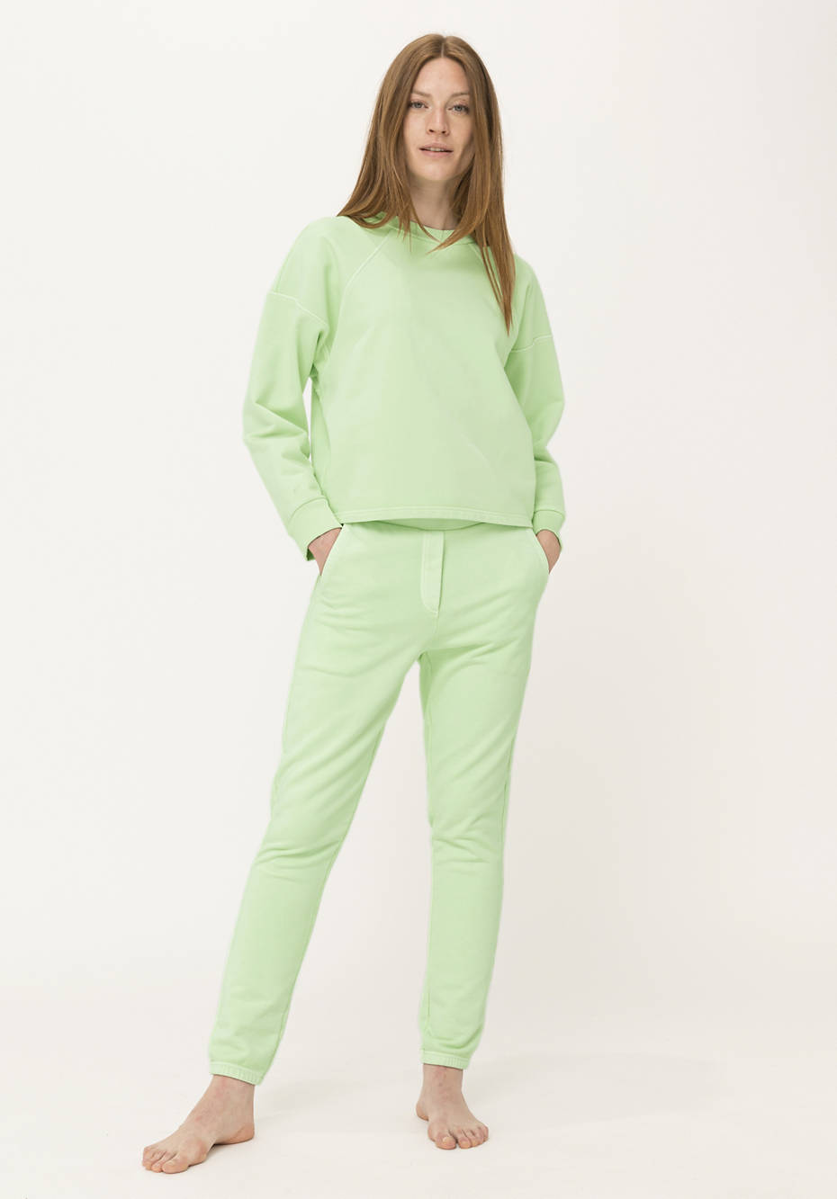 Sweatshirt mineralgefärbt aus reiner Bio-Baumwolle