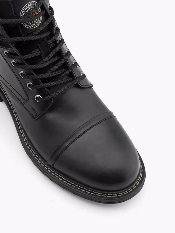 AM SHOE Leder Schnürboots