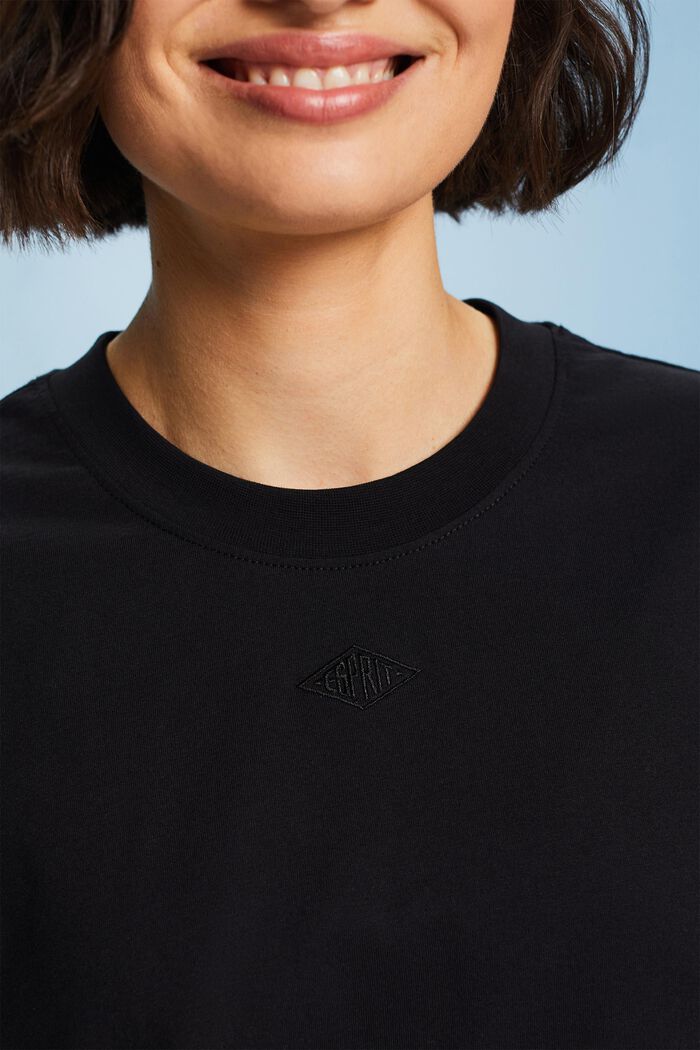 T-Shirt mit Logostickerei