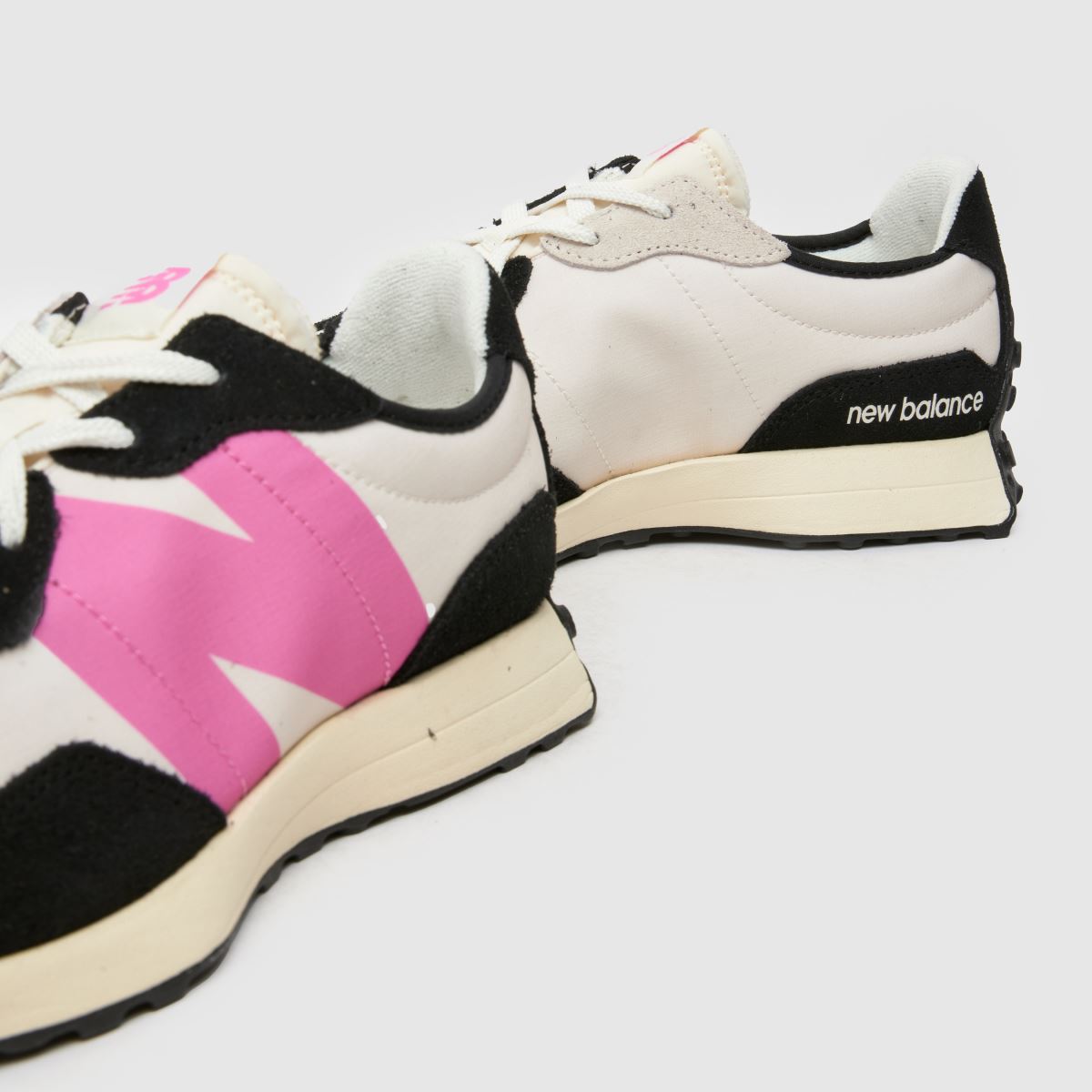 New Balance fekete és rózsaszín 327 lányos edzőcipő