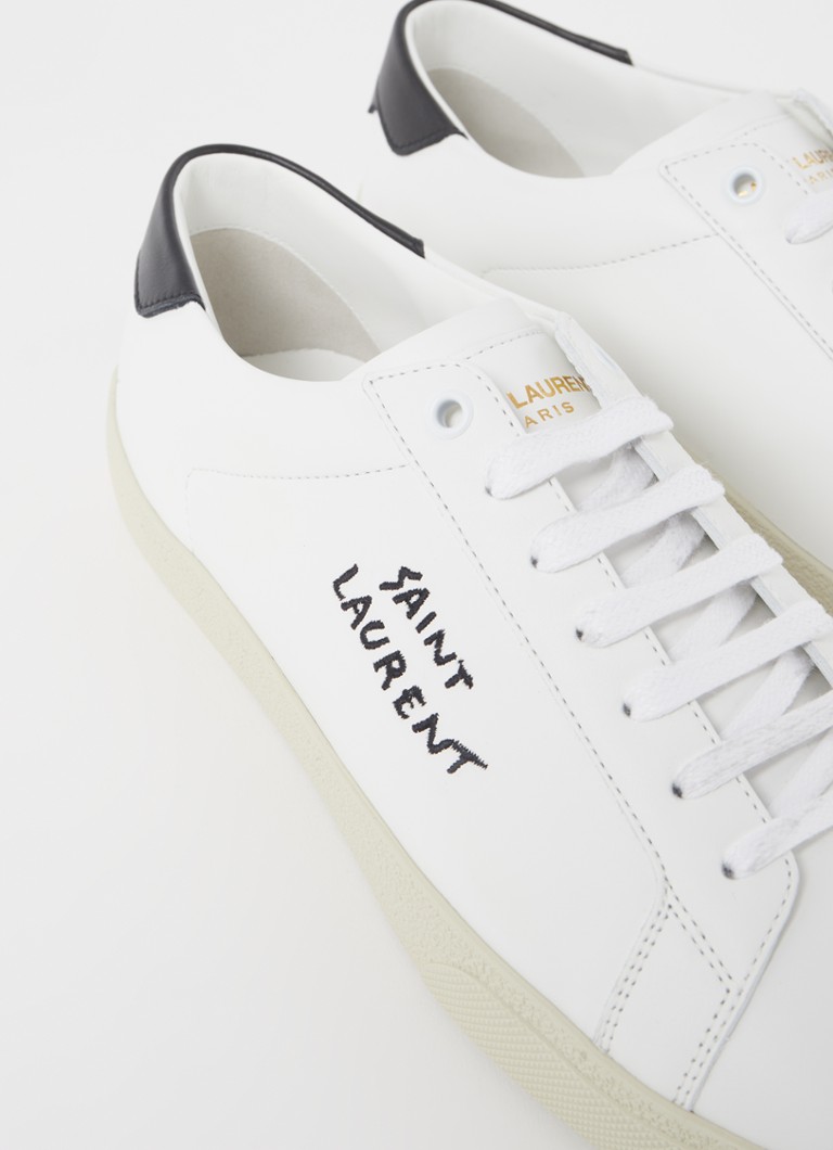 Sneakers Saint Laurent Signa in pelle con logo ricamato