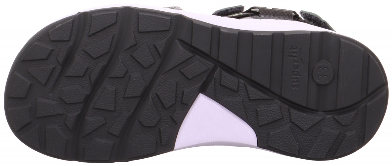 CRISS CROSS - Grau Sandale mit Klettverschluss