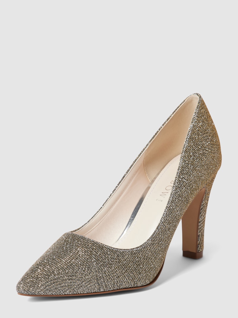 Pumps mit Effektgarn Modell 'FERA' in silber