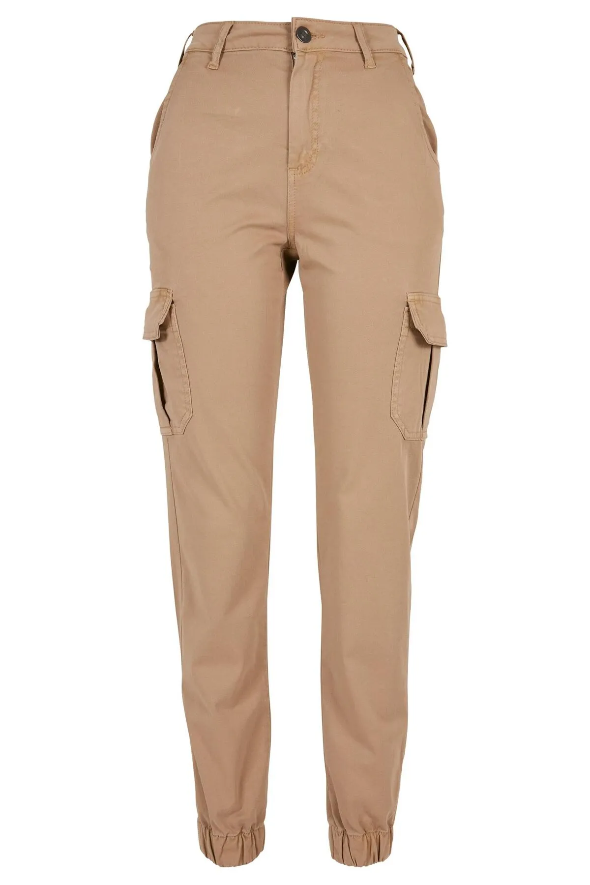 Urban Classics  Damen Cargohose mit hoher Taille für Damen