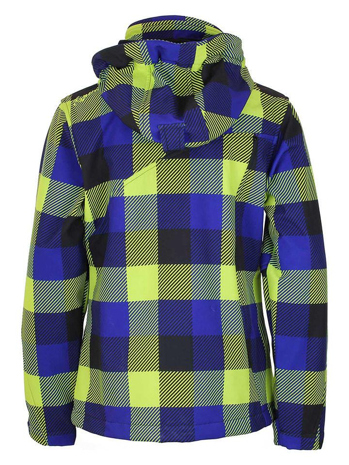 Peak Mountain Softshelljacke in Blau/ Gelb günstig kaufen