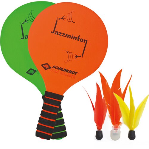 JAZZMINTON SET (2 SCHLÄGER +3 BIRDIE´S IM BLISTER)