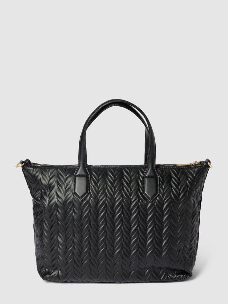 Shopper mit Strukturmuster Modell 'SUNNY RE SHOPPING BAG' in schwarz