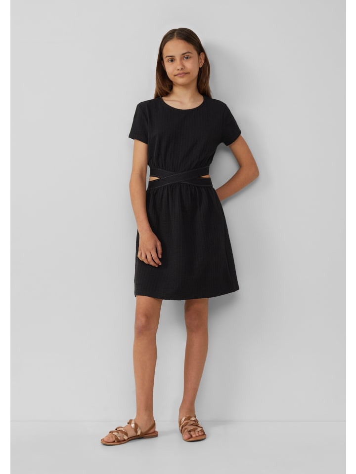 s.Oliver Kleid kurz in Schwarz günstig kaufen