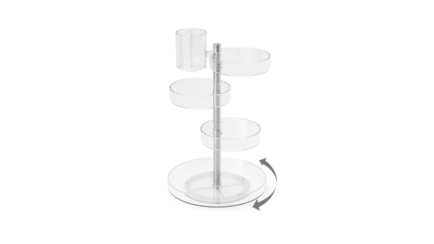 umbra Kosmetik Organizer Pirouette transparent/nickel