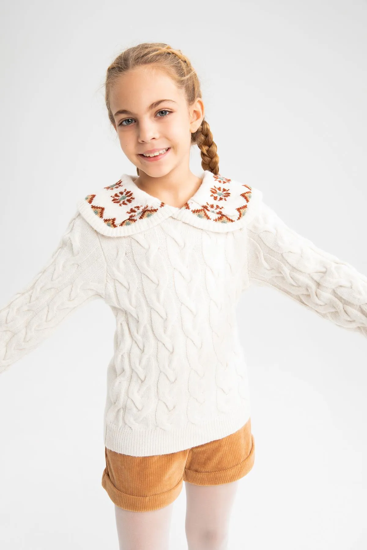 DeFacto  Strickpullover für Mädchen mit normaler Passform