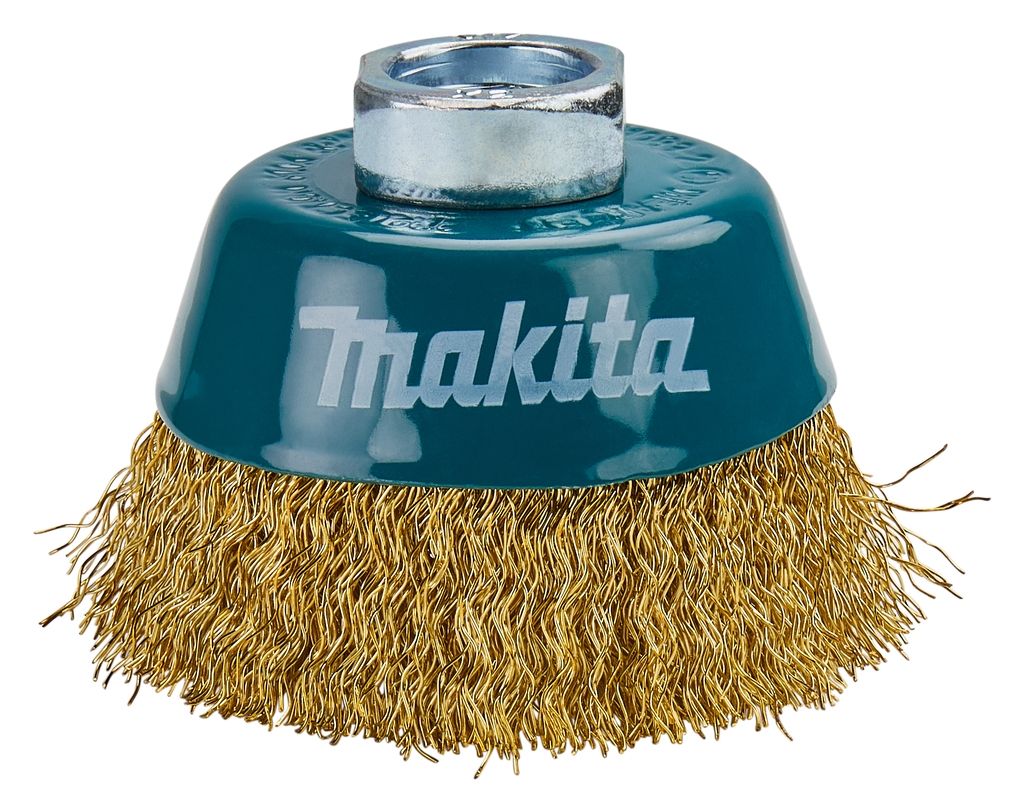 Makita Tilbehør D-39746 Kopbørste Krympet messingbelagt ståltråd M14 x 60 mm
