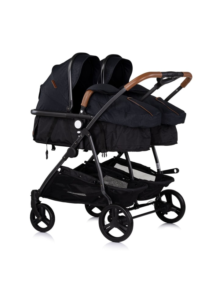 Chipolino Geschwisterkinderwagen Duo Smart in schwarz günstig kaufen onesize