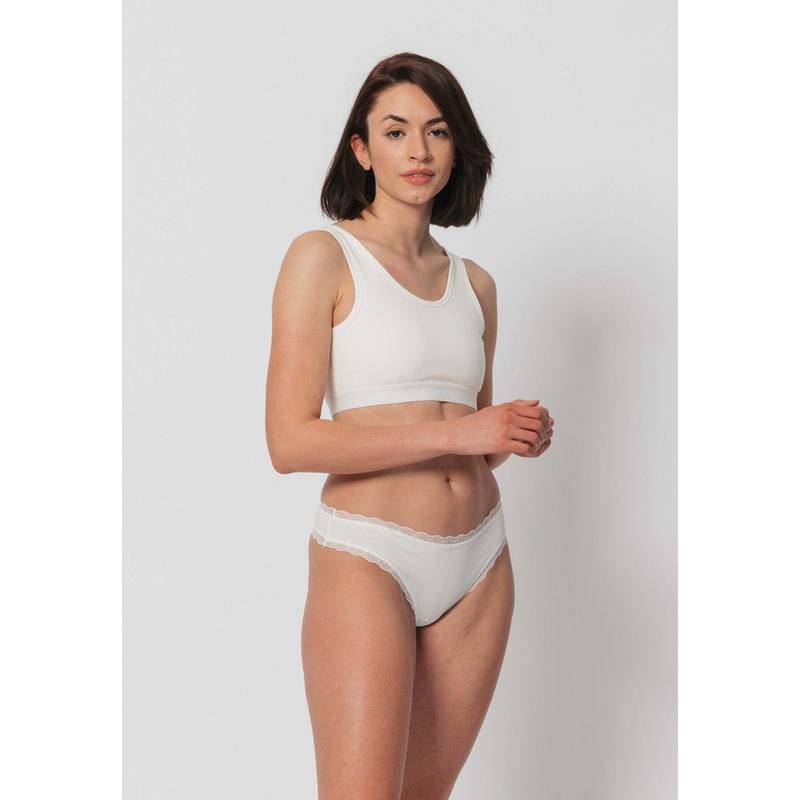 Snocks Tangas mit Spitze aus Bio-Baumwolle Unterhose Damen