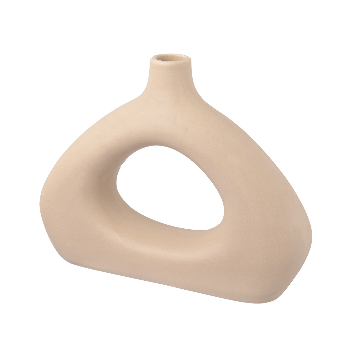 Design-Vase in ovaler Form