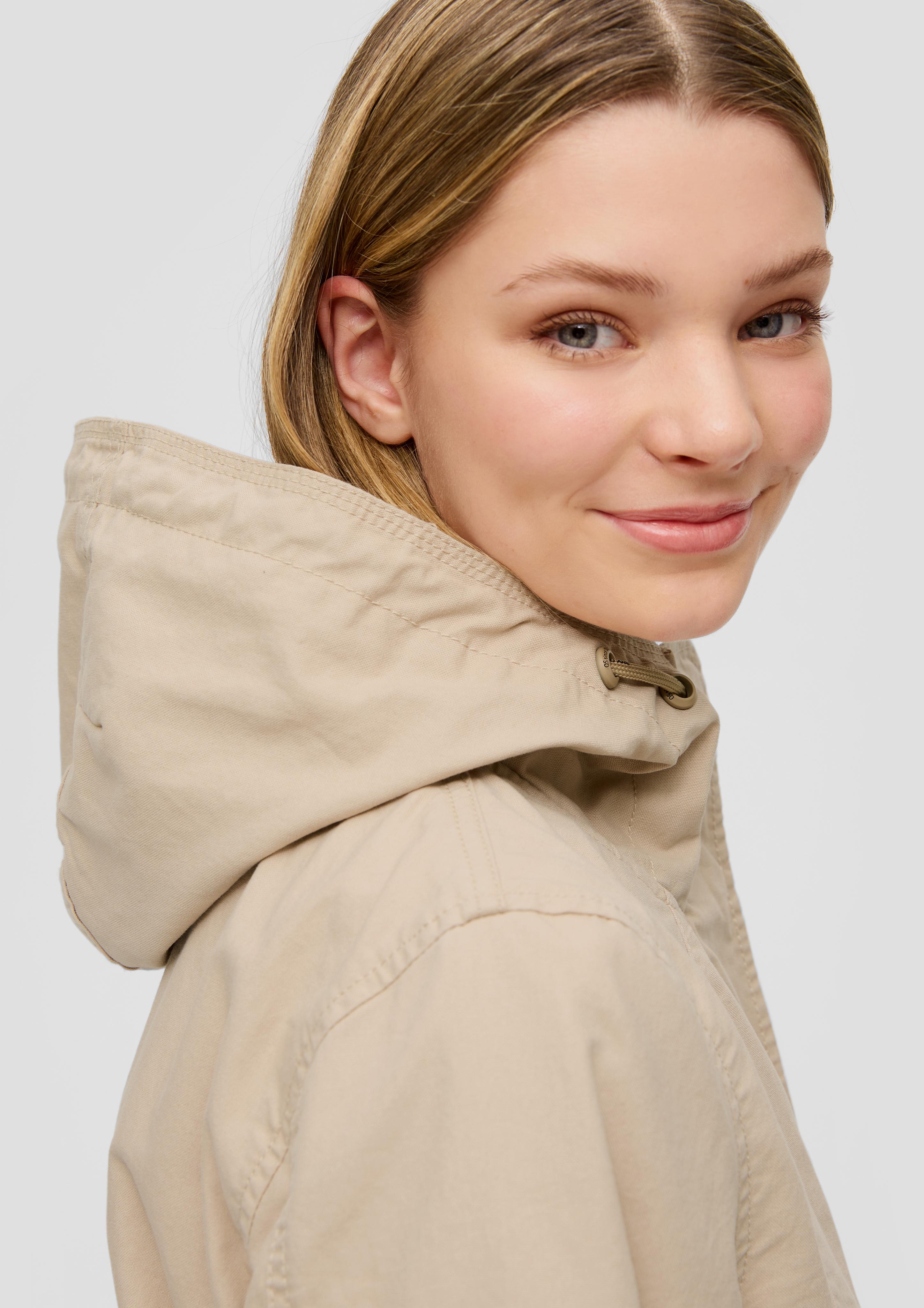 Kapuzenjacke mit Durchzugskordel  2140315-8170