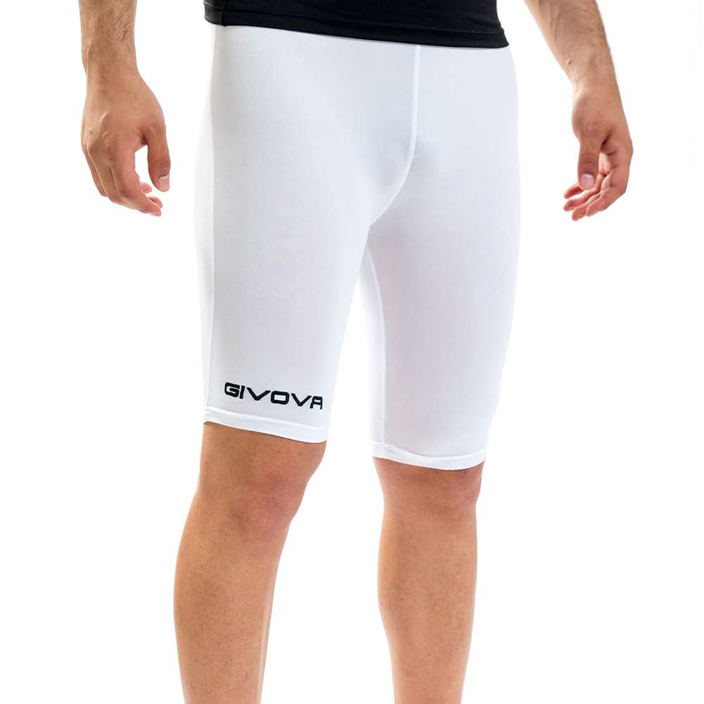 Givova Bermuda Skin Compression Tights Radlerhose weiß
