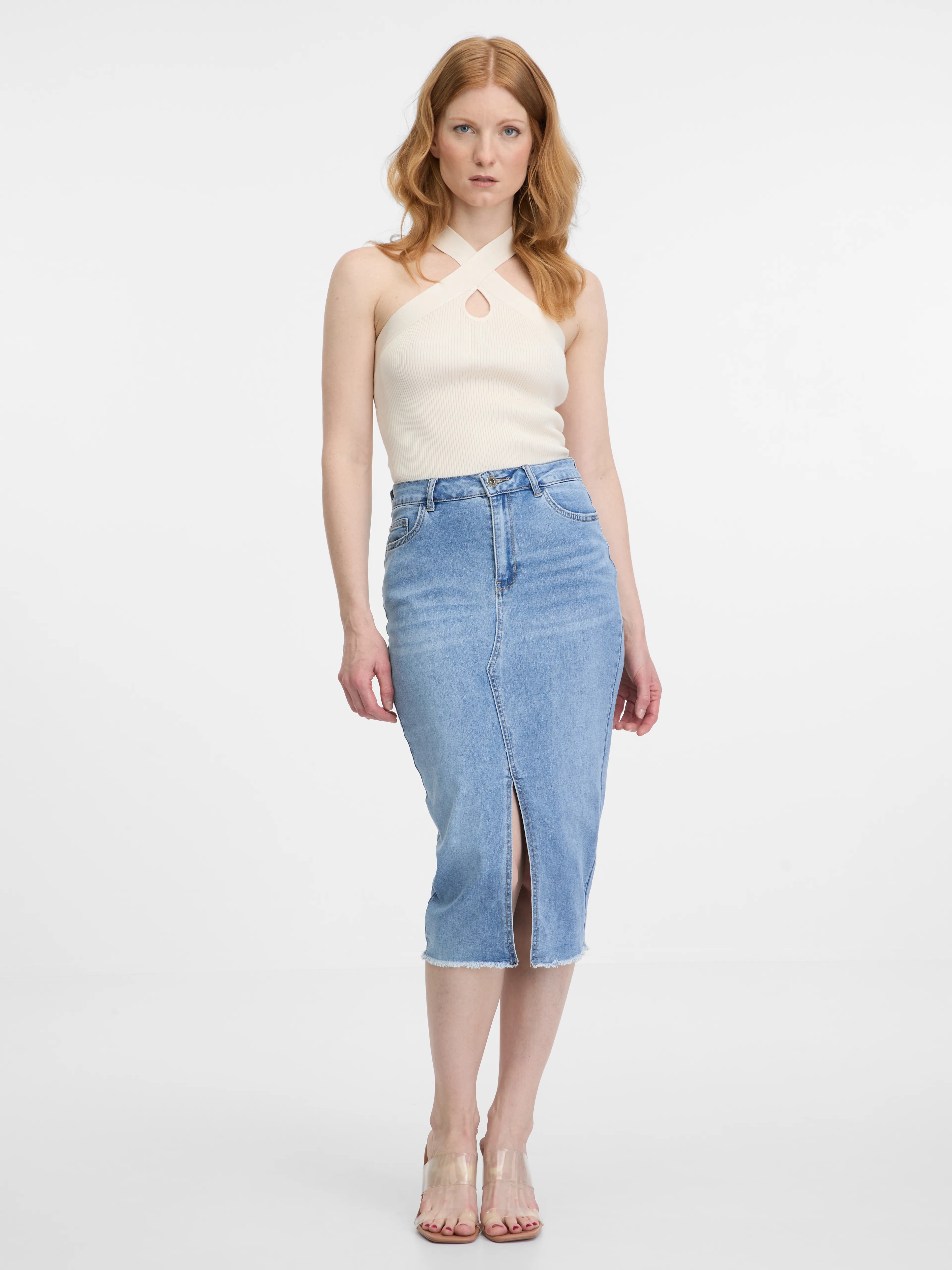Blauer Damen-Denimrock ORSAY
