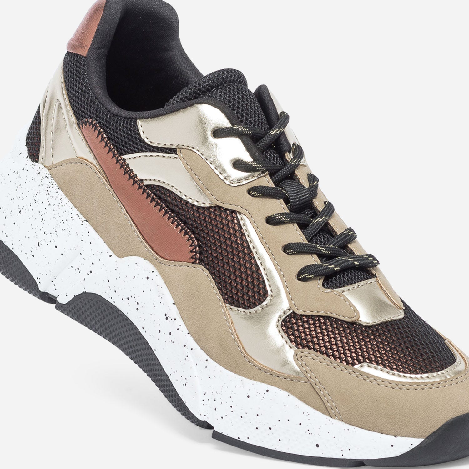 Sneakers Dad Shoes TEXTO beige, or, noir, cuivre