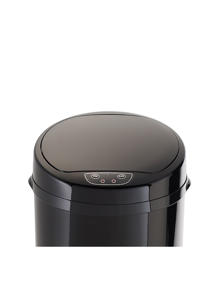 Echtwerk Edelstahl Abfalleimer mit Sensor 42 l in Schwarz günstig kaufen onesize