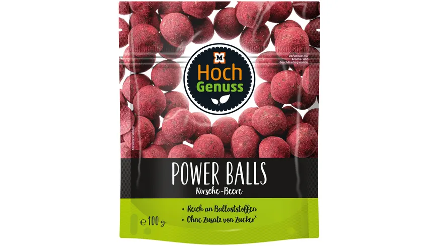 Hochgenuss Power Balls Kirsche-Beere 100 g