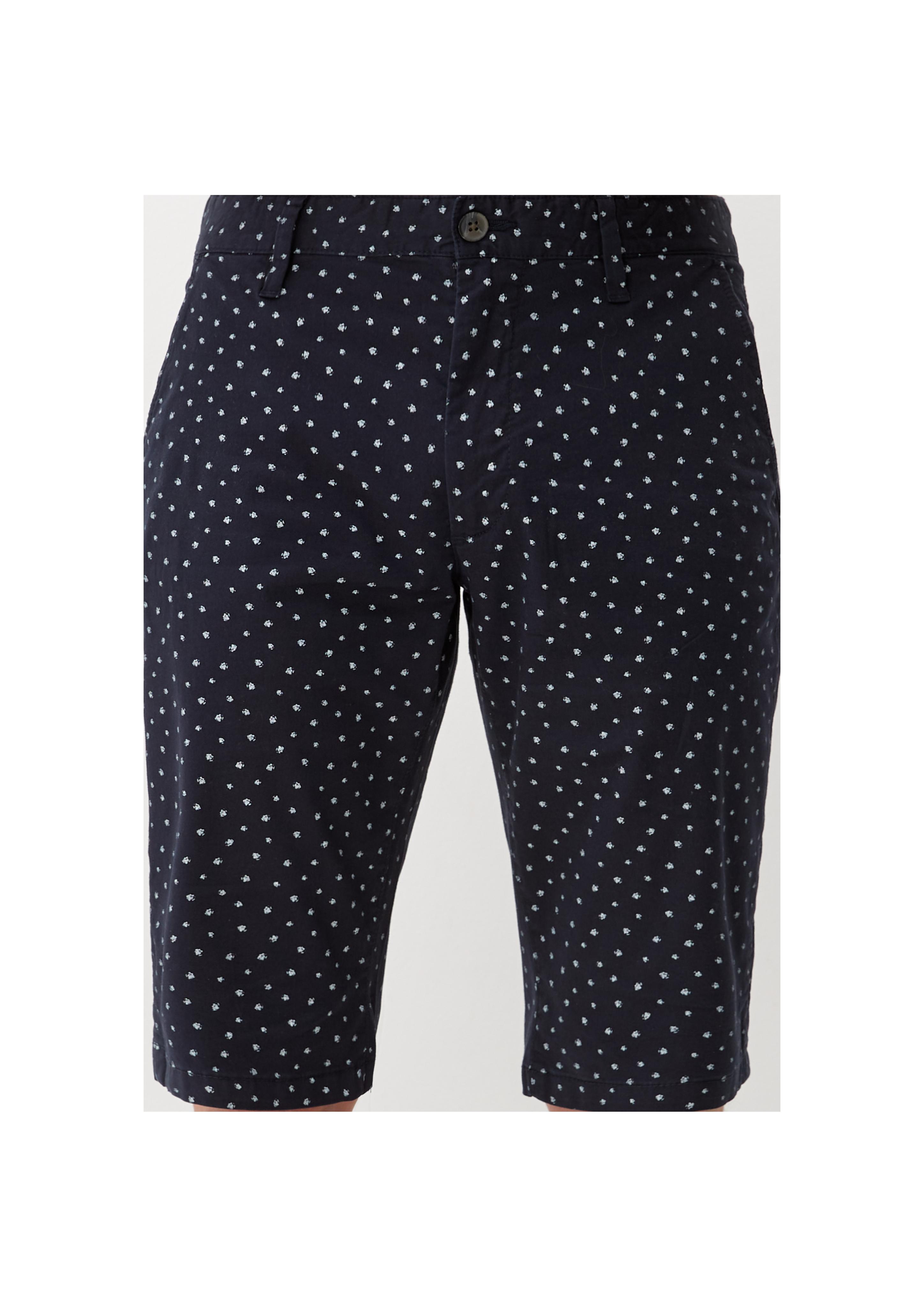 Slim: Bermuda mit Allover-Print  2128989-59A0