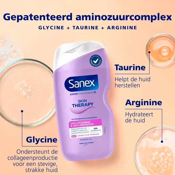 Sanex Expert Skin Health Skin Therapy irritáció elleni tusfürdő olaj 450ml - Érzékeny bőrre