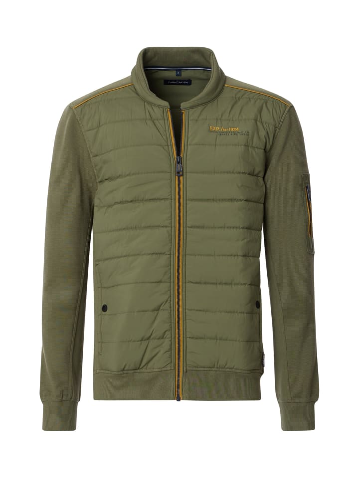 CASAMODA Sweatjacke in Grün günstig kaufen