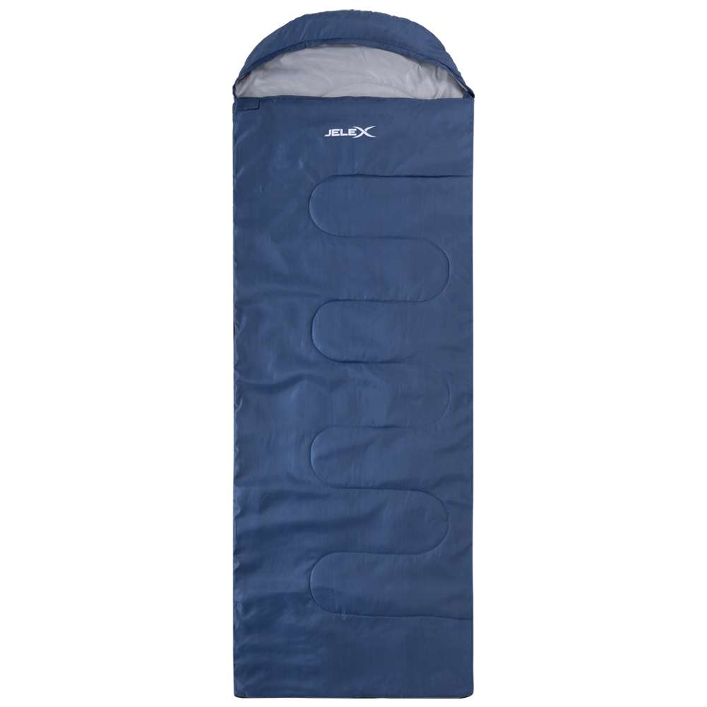 JELEX Outdoor Schlafsack 220 x 75 cm 15 °C blau