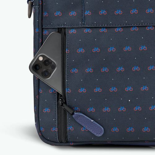 Padua dark blue laptop bag
