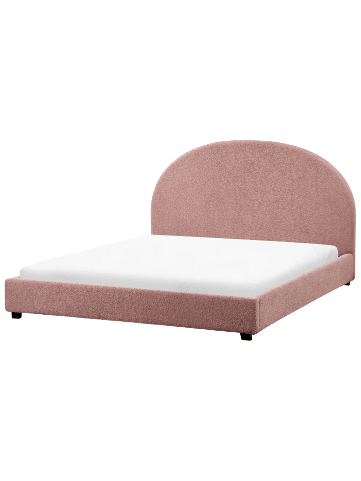 Beliani Doppelbett VAUCLUSE in Rosa - (W) 172 x (H) 112 x (L) 214 cm günstig kaufen onesize