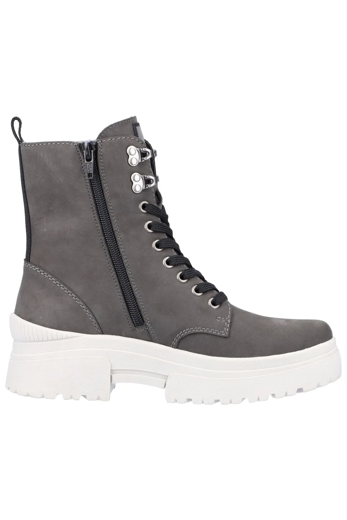 Rieker  Stiefelette - Grau - Blockabsatz