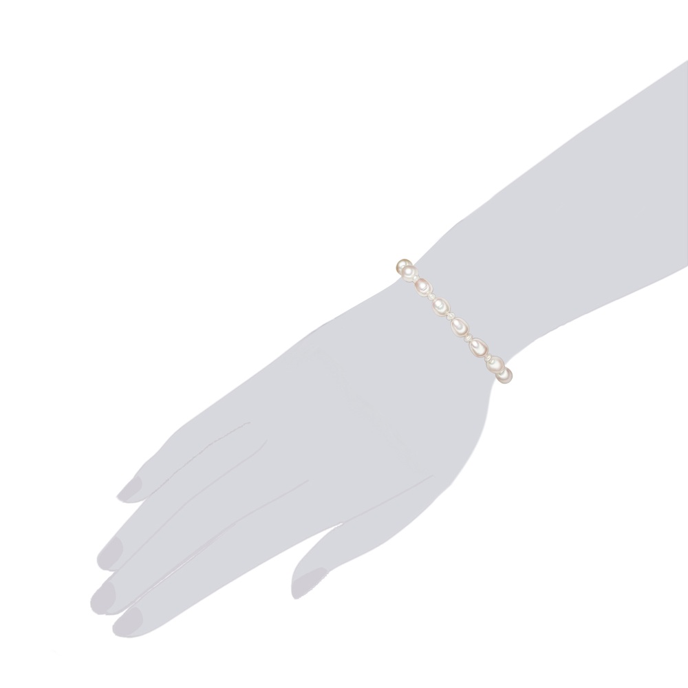 Valero Pearls Bracelet en perles Perle de culture d'eau douce Perle de culture d'eau douce en B Bracelet