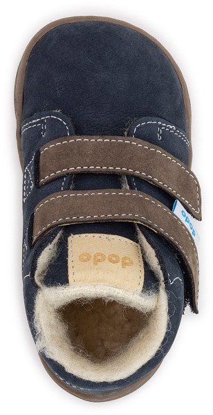 Dodo Shoes ~ Thermo Wool MidCut Klettschuh Winter ~ Marine