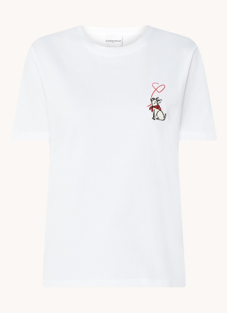 T-shirt Claudie Pierlot Totouni con ricamo