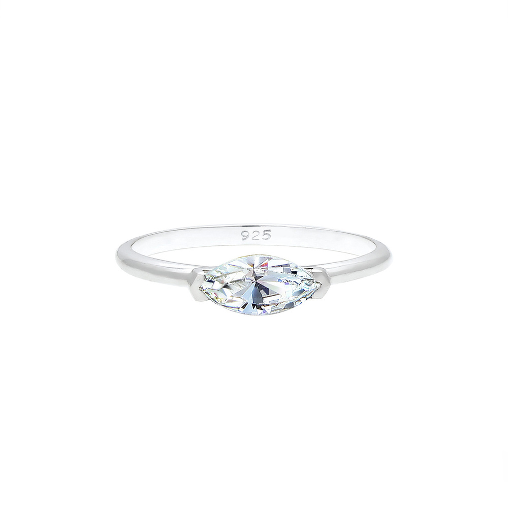 Elli Elli Bague Bandring Marquise Kristalle 925 Silber Bague