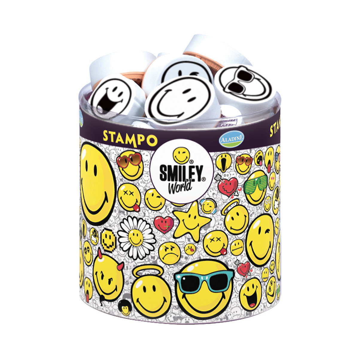 Stempelset Stampo Smiley, 39-tlg.