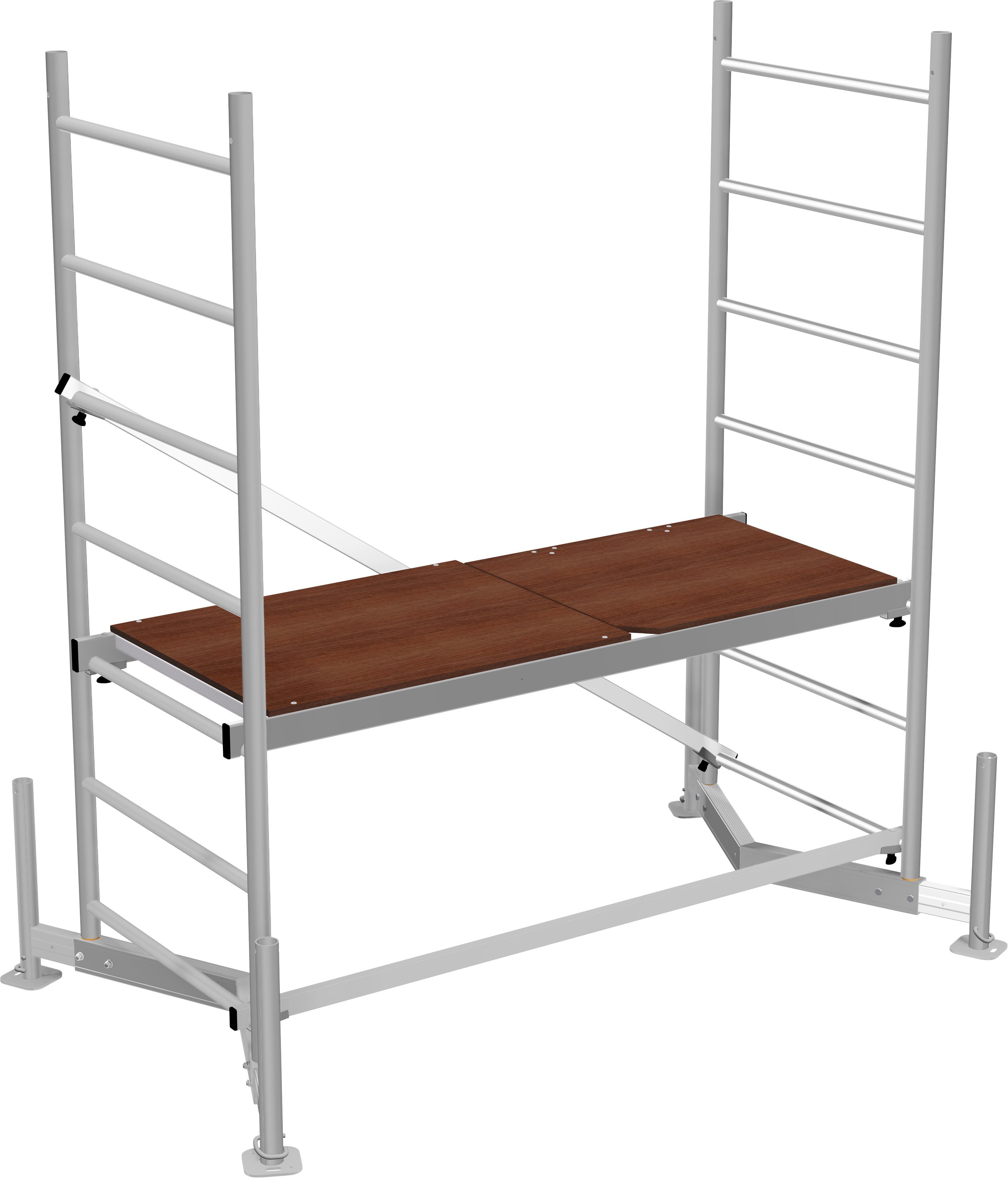 KRAUSE Arbeitsgerüst ClimTec System, (Set), Komplettgerüst, Arbeitshöhe: 7 Meter