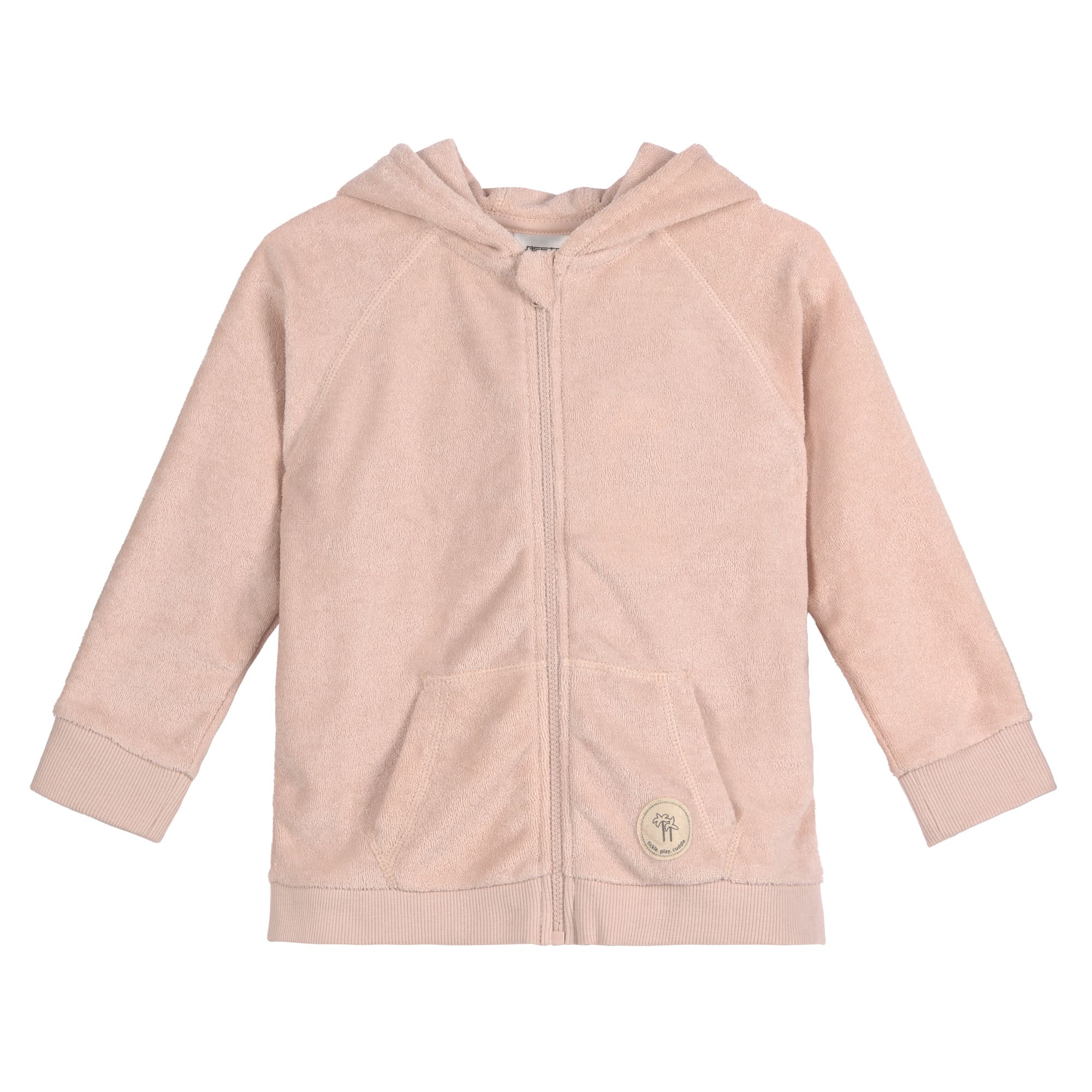 Frottee Jacke Kinder - Powder Pink, Rosa