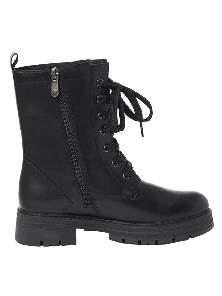 Marco Tozzi Leder-Boots in Schwarz günstig kaufen