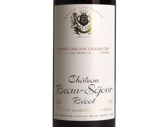 Château Beausejour Becot Rouge 2001, Premier Grand Cru Classé Bordeaux Saint-Emilion Grand Cru