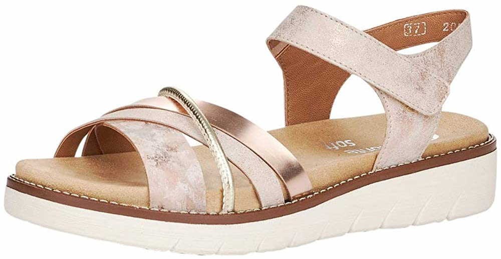 REMONTE Riemchen Sandalen rose