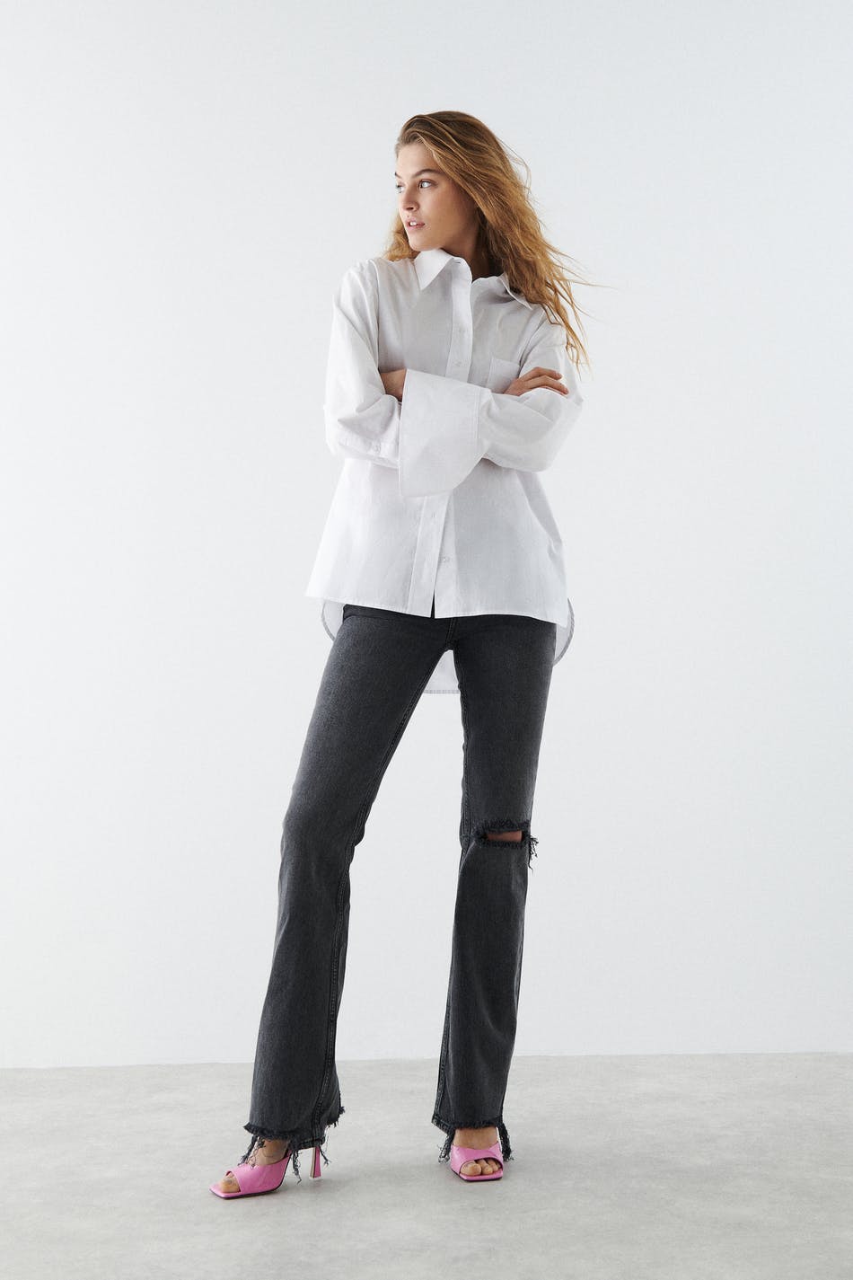 Full length flare jeans