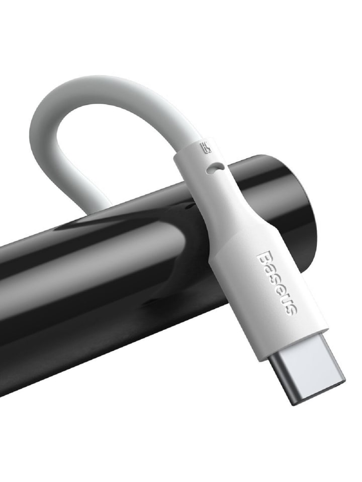 Baseus 2x USB-Kabel -USB Typ C Schnellladung Power Delivery Quick Charge 40 W in Weiß günstig kaufen onesize