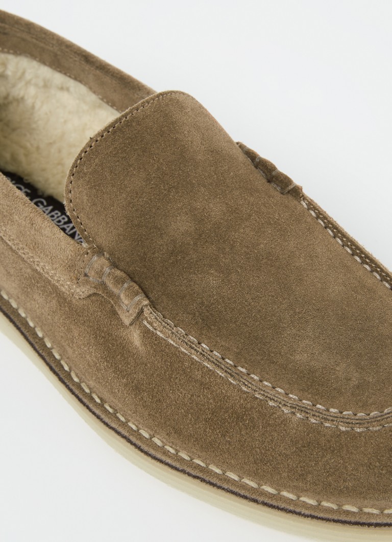 Mocassino Dolce & Gabbana in pelle scamosciata di vitello