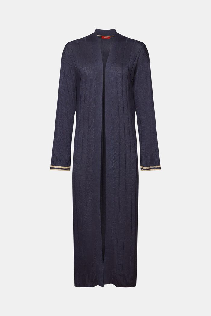 Langer Cardigan mit Glitzereffekt