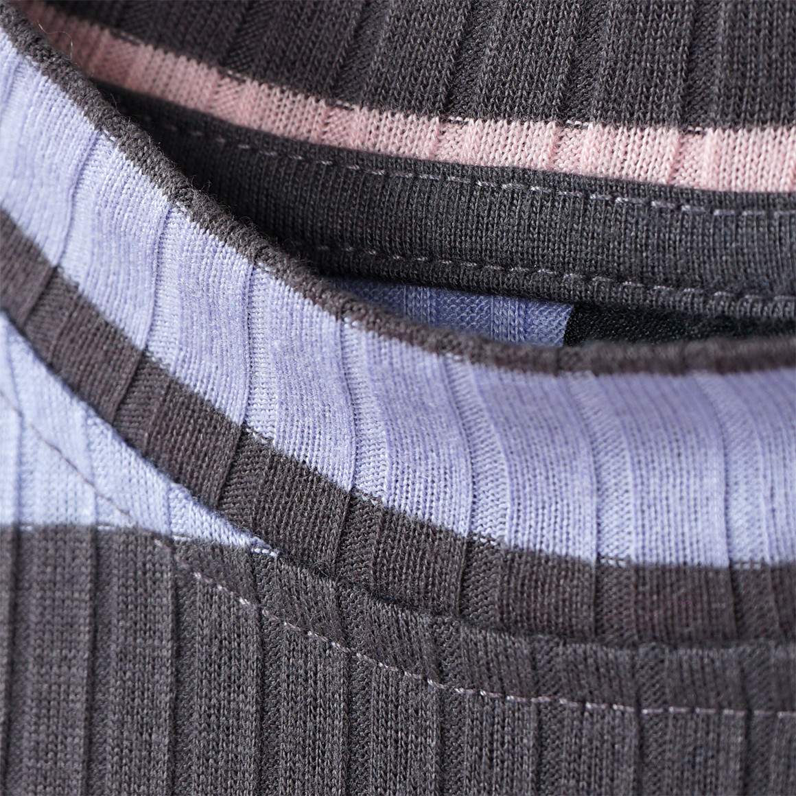 Mädchen Langarmshirt mit Rippstruktur