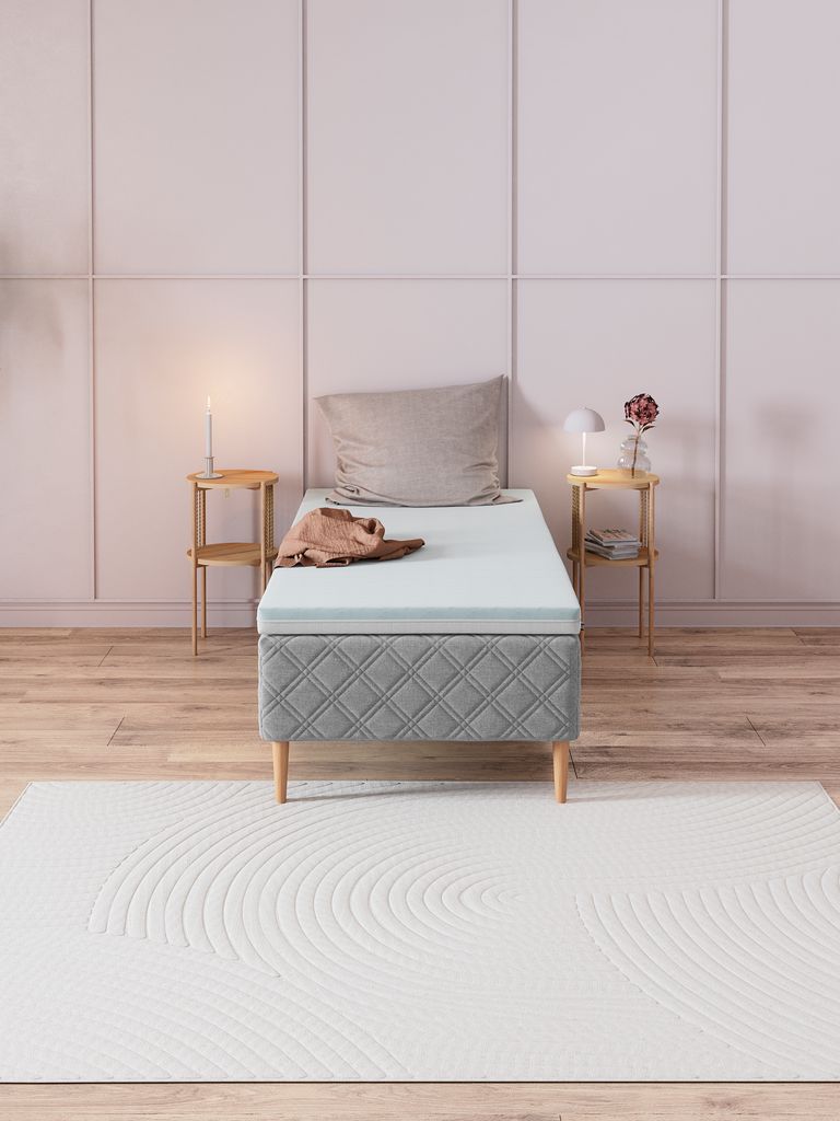 WELLPUR BOKSELVI GT110 gold Nakładka na materac 75x200 WELLPUR BOKSELVI GT110 white