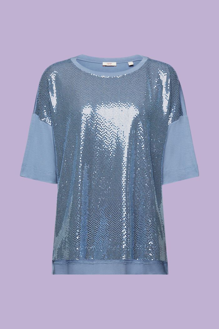 Oversize-T-Shirt mit Paillettenapplikation