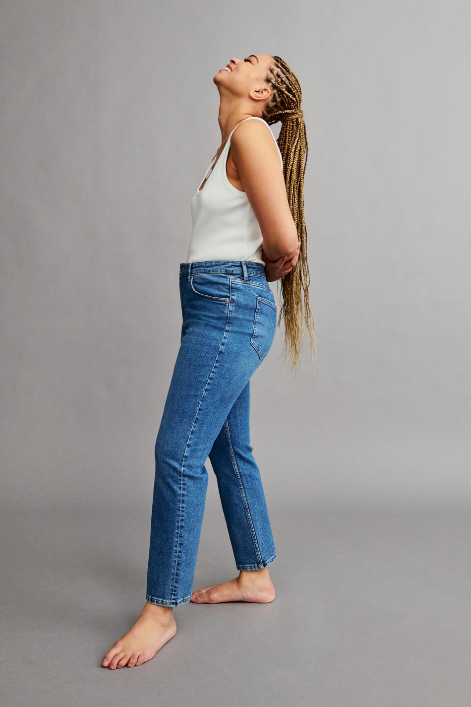 Straight stretch jeans